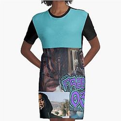FREE 03 Graphic T-Shirt Dress