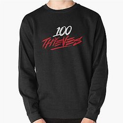 100 thieves merch logo Pullover Sweatshirt
