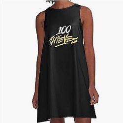 100 Thieves A-Line Dress