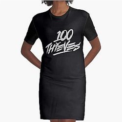 100 Thieves Graphic T-Shirt Dress