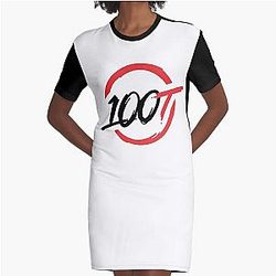 100 Thieves Graphic T-Shirt Dress