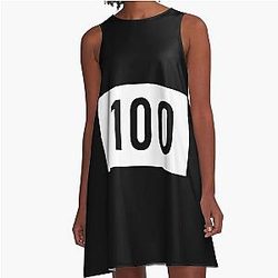 100 Thieves One Hundred number gaming A-Line Dress