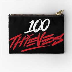 Thieves Merch 100 Thieves Logo Zipper Pouch