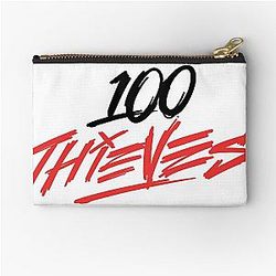 100 Thieves Logo Zipper Pouch