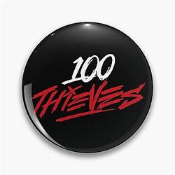 100 thieves merch logo Pin