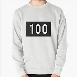 100 Thieves One Hundred number gaming Pullover Sweatshirt