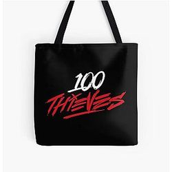 Thieves Merch 100 Thieves Logo All Over Print Tote Bag