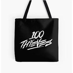 100 Thieves Logo All Over Print Tote Bag