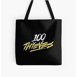 100 Thieves All Over Print Tote Bag