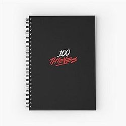 Thieves Merch 100 Thieves Logo Spiral Notebook