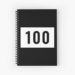 100 Thieves One Hundred number gaming Spiral Notebook