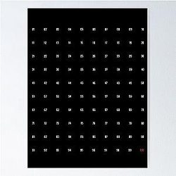 100 Thieves One Hundred number collection Poster