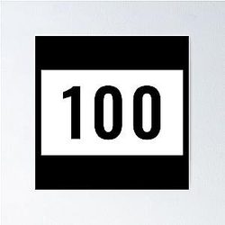 100 Thieves One Hundred number gaming Poster