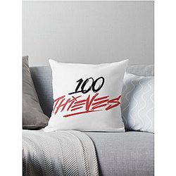 100 Thieves Logo Throw Pillow