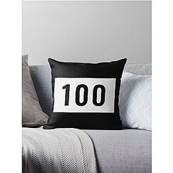 100 Thieves One Hundred number gaming Throw Pillow
