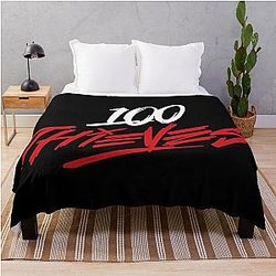 Thieves Merch 100 Thieves Logo Throw Blanket