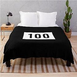 100 Thieves One Hundred number gaming Throw Blanket