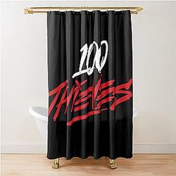 100 thieves merch logo Shower Curtain