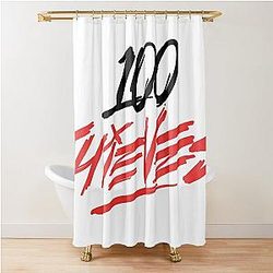 100 Thieves Logo Shower Curtain