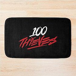 100 thieves merch logo Bath Mat