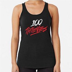 Thieves Merch 100 Thieves Logo Racerback Tank Top