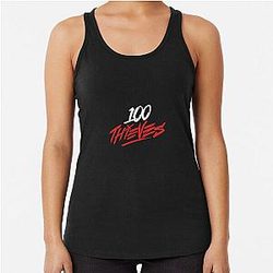 Thieves Merch 100 Thieves Logo Racerback Tank Top