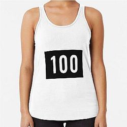 100 Thieves One Hundred number gaming Racerback Tank Top