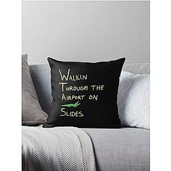 2 Chainz Crocodile Slides Throw Pillow