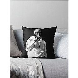 2 Chainz Black Throw Pillow