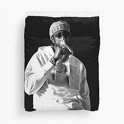 Chainz Black Duvet Cover