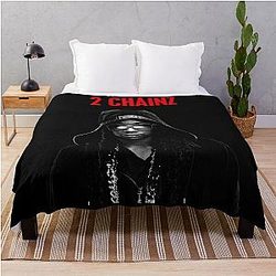 2 Chainz Black Throw Blanket