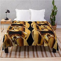 2 Chainz Gold Throw Blanket