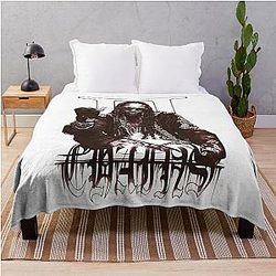 2 Chainz Black Art Throw Blanket