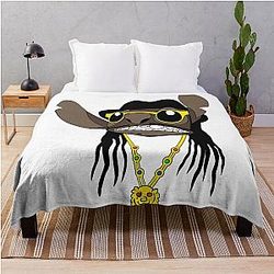 2 Chainz Cartoon Throw Blanket