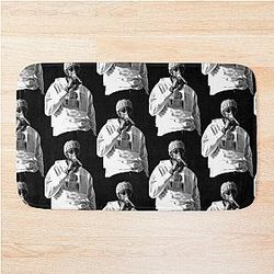 Chainz Black White Bath Mat