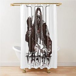 2 Chainz Black Art Shower Curtain
