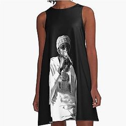 2 Chainz Black A-Line Dress