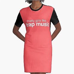 Pretty girls like trap music - Drake and 2 Chainz - More Life Sacrifices Graphic T-Shirt Dress