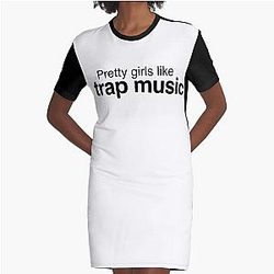 Pretty girls like trap music - Drake and 2 Chainz More Life Sacrifices Graphic T-Shirt Dress