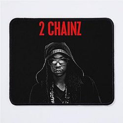 2 Chainz Black Mouse Pad