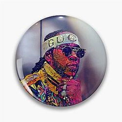 Abstract 2 Chainz T-Shirt Pin