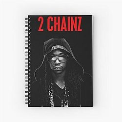 2 Chainz Black Spiral Notebook