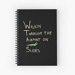 2 Chainz Crocodile Slides Spiral Notebook
