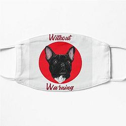 Without Warning Dog Design  21 Savage  songs  Rap Flat Mask RB1711