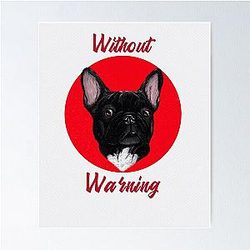 Without Warning Dog Design  21 Savage  songs  Rap Poster RB1711