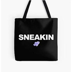 Drake and 21 Savage Inspired  Sneakin  All Over Print Tote Bag RB1711