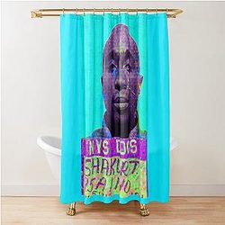 Tupac Shakur Mugshot by SABRE Shower Curtain