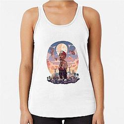 Tupac Shakur Racerback Tank Top