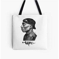 Pac Shakur  All Over Print Tote Bag