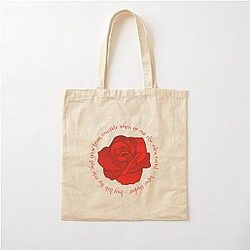 The Rose That Grew From Concrete Tupac Shakur Cotton Tote Bag
